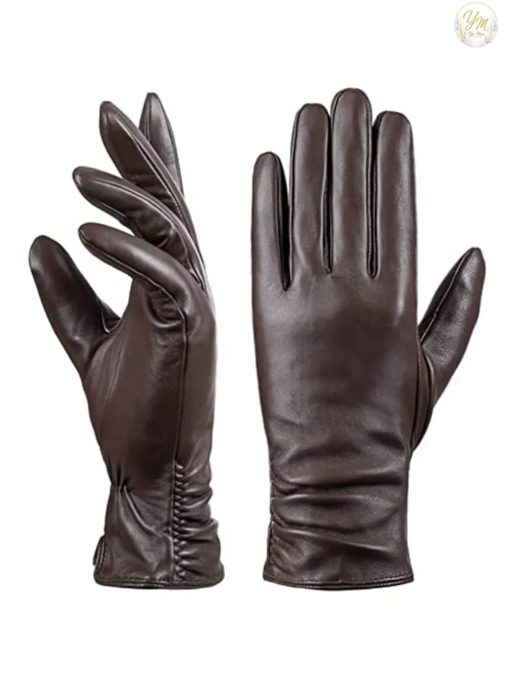 Women's Winter Leather Touchscreen Texting Driving Lambskin Warm Gloves